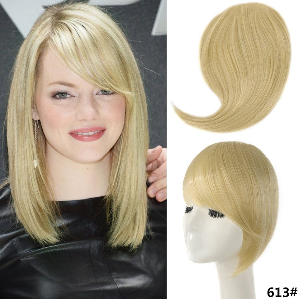 Synthetic Fringe Clip in Side Bangs Hair Extensions - HairNjoy