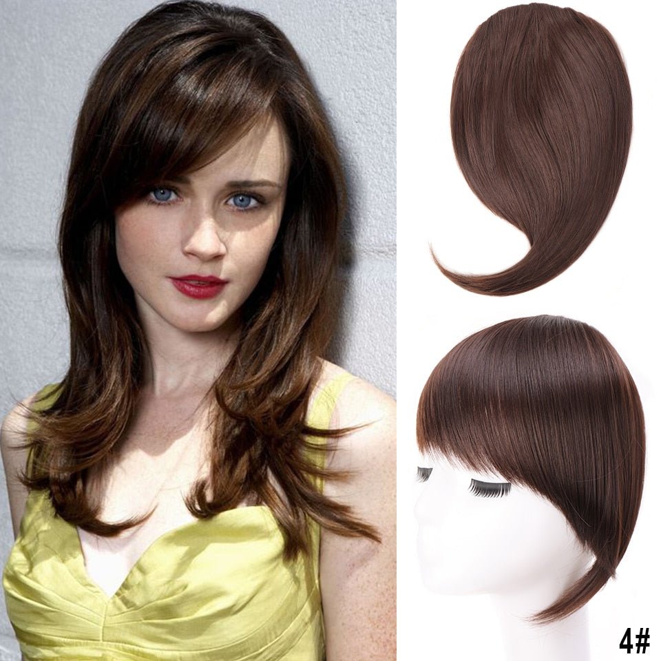 Synthetic Fringe Clip in Side Bangs Hair Extensions - HairNjoy