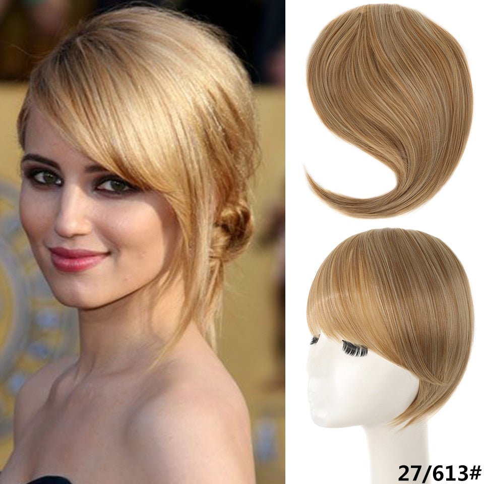 Synthetic Fringe Clip in Side Bangs Hair Extensions - HairNjoy