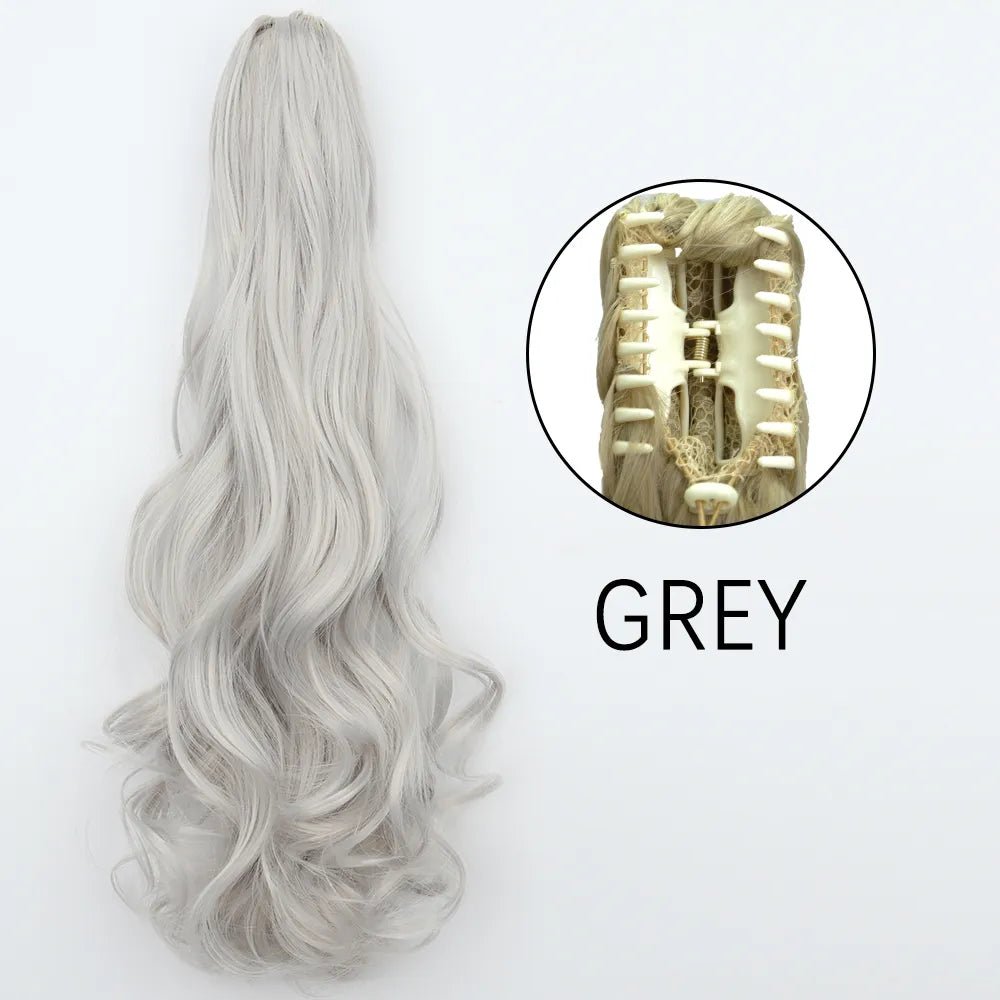 Synthetic Hair Wavy Claw Clip In Hair Extension - HairNjoy