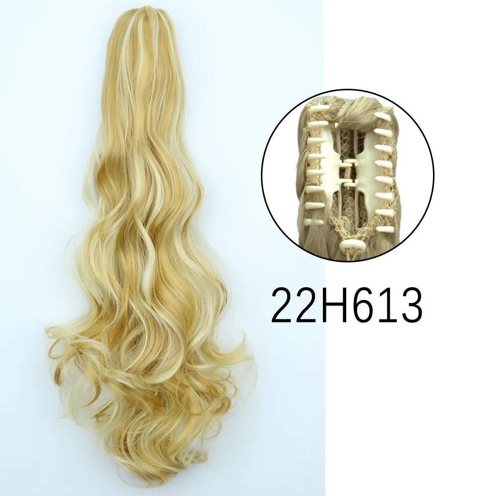 Synthetic Hair Wavy Claw Clip In Hair Extension - HairNjoy