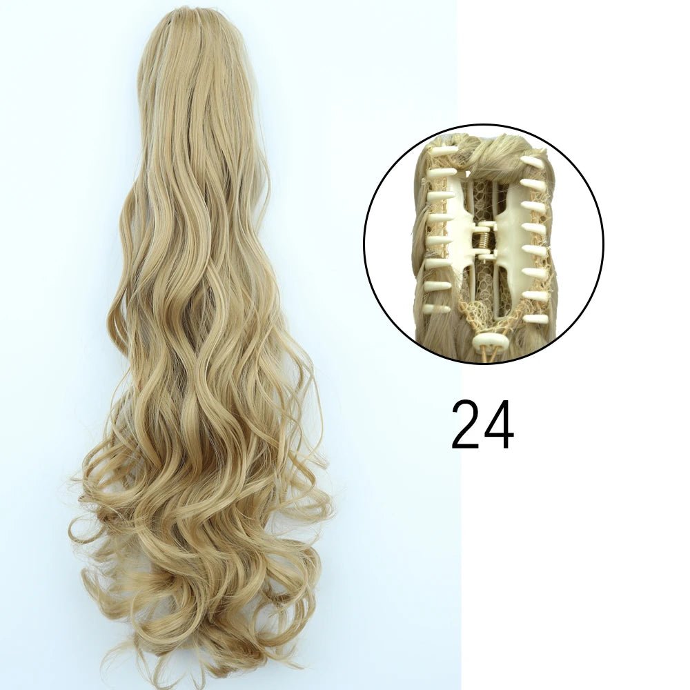 Synthetic Hair Wavy Claw Clip In Hair Extension - HairNjoy