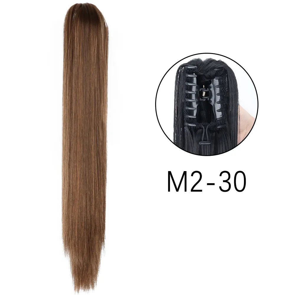 Synthetic Hair Wavy Claw Clip In Hair Extension - HairNjoy