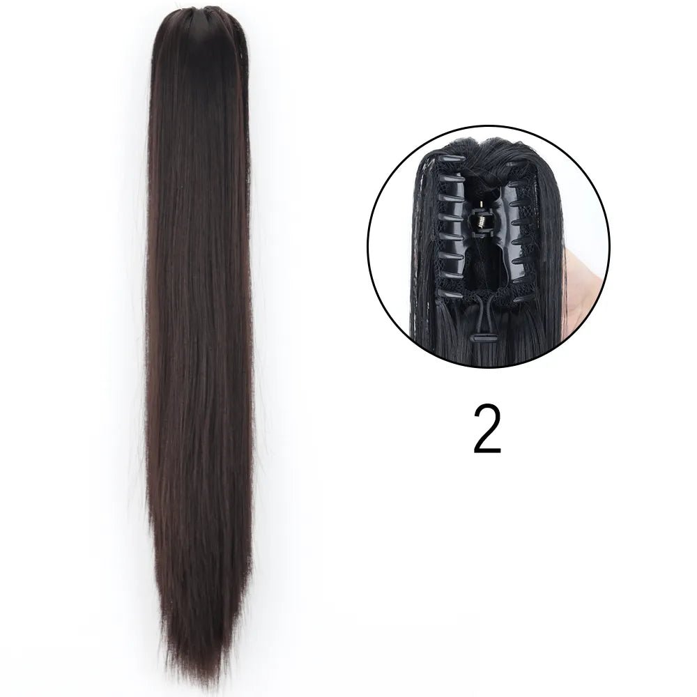 Synthetic Hair Wavy Claw Clip In Hair Extension - HairNjoy