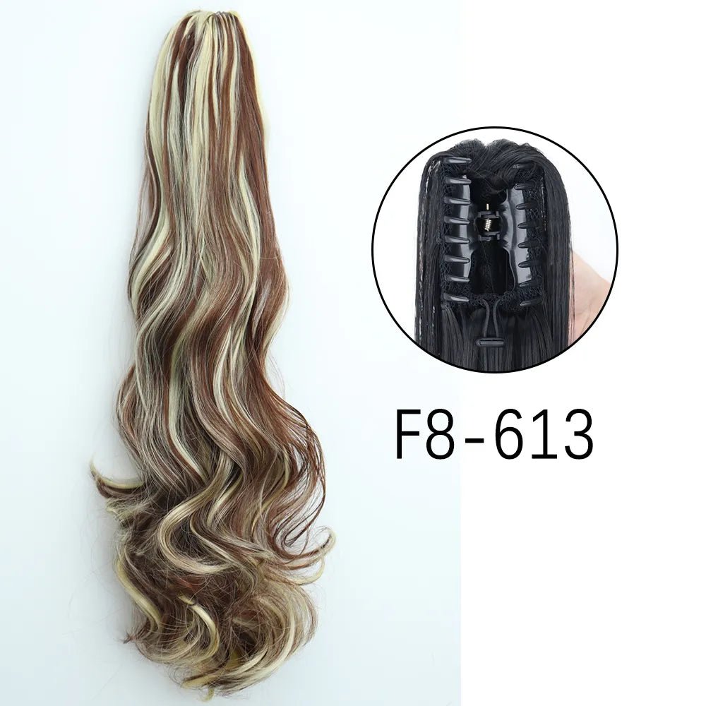 Synthetic Hair Wavy Claw Clip In Hair Extension - HairNjoy