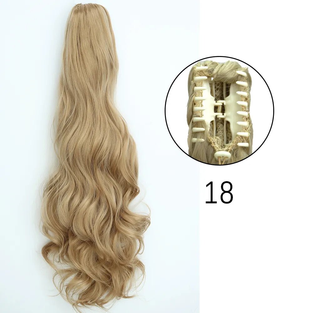 Synthetic Hair Wavy Claw Clip In Hair Extension - HairNjoy