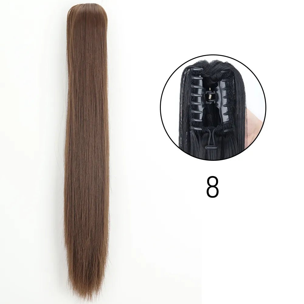 Synthetic Hair Wavy Claw Clip In Hair Extension - HairNjoy