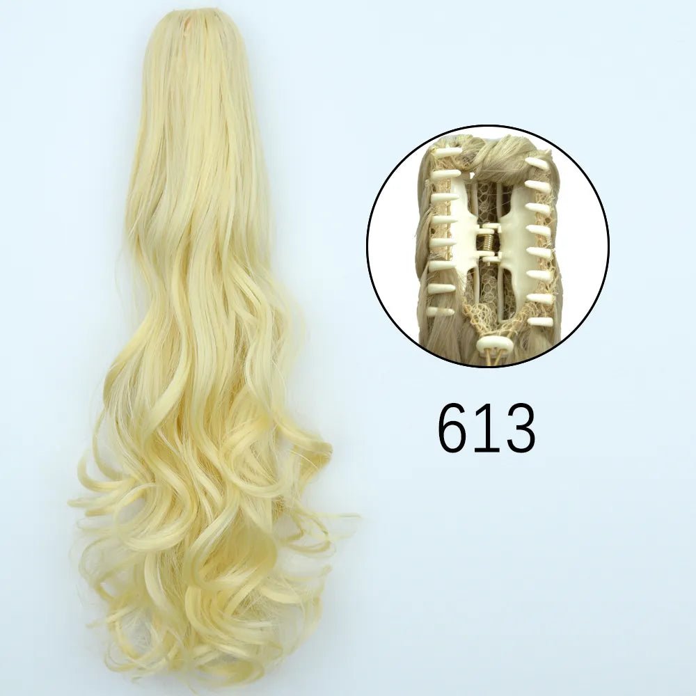 Synthetic Hair Wavy Claw Clip In Hair Extension - HairNjoy