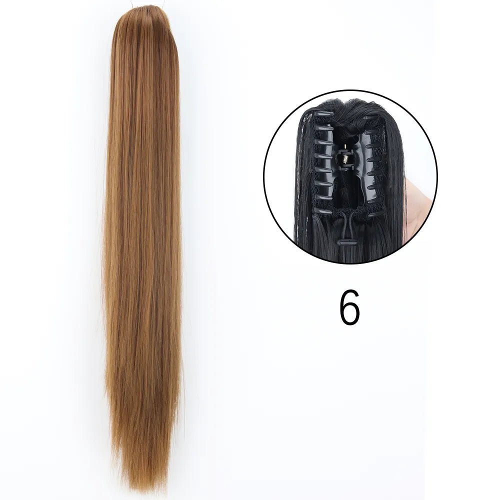 Synthetic Hair Wavy Claw Clip In Hair Extension - HairNjoy