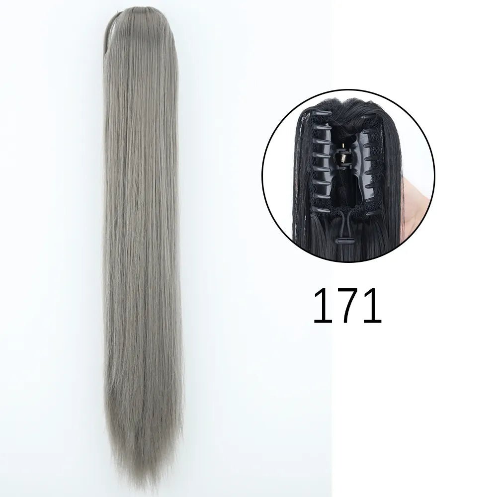 Synthetic Hair Wavy Claw Clip In Hair Extension - HairNjoy