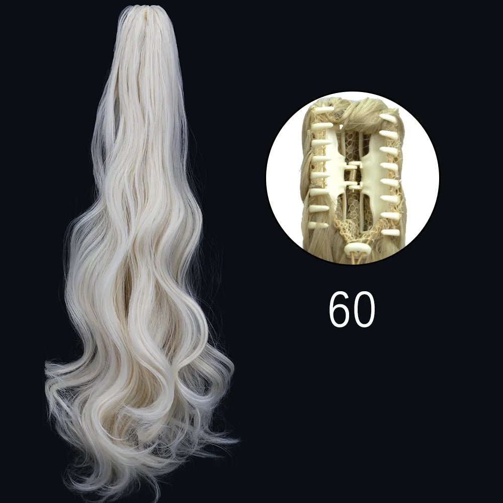 Synthetic Hair Wavy Claw Clip In Hair Extension - HairNjoy