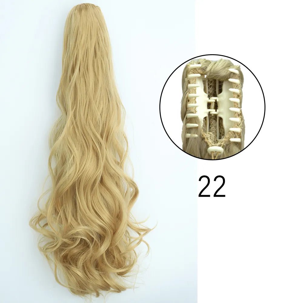 Synthetic Hair Wavy Claw Clip In Hair Extension - HairNjoy
