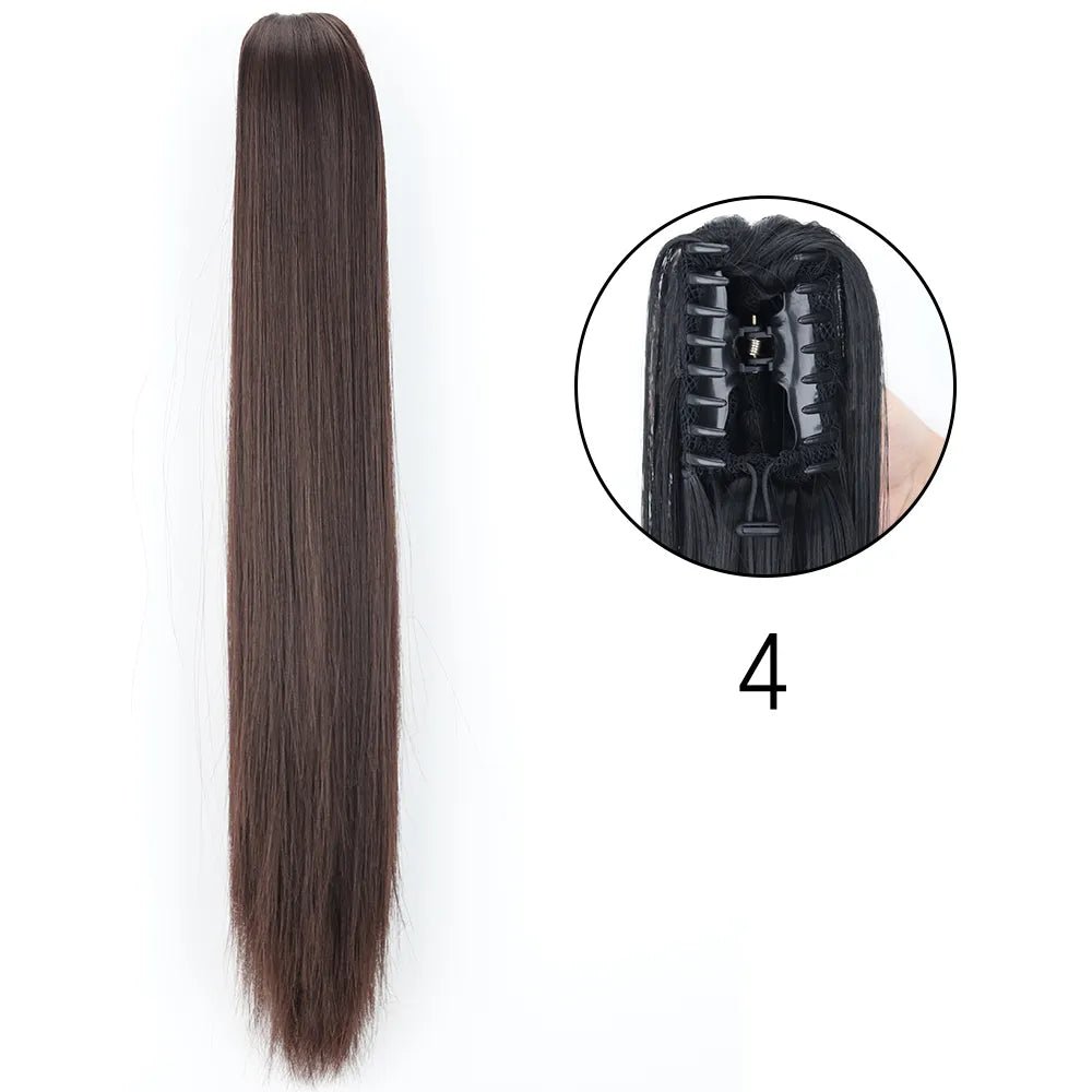 Synthetic Hair Wavy Claw Clip In Hair Extension - HairNjoy