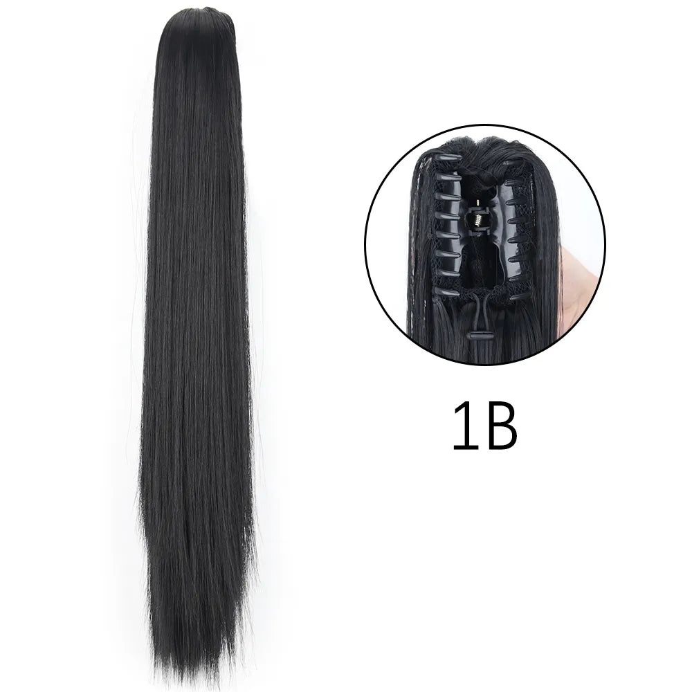 Synthetic Hair Wavy Claw Clip In Hair Extension - HairNjoy