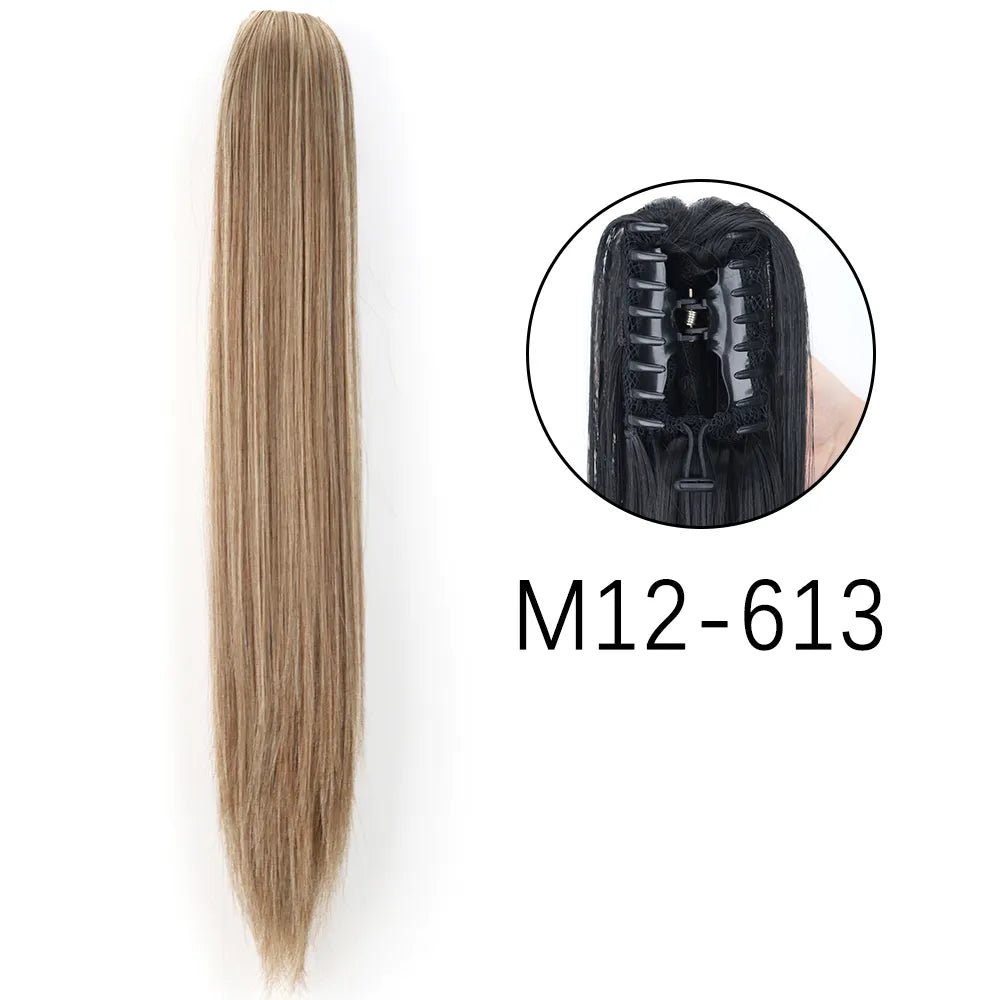 Synthetic Hair Wavy Claw Clip In Hair Extension - HairNjoy