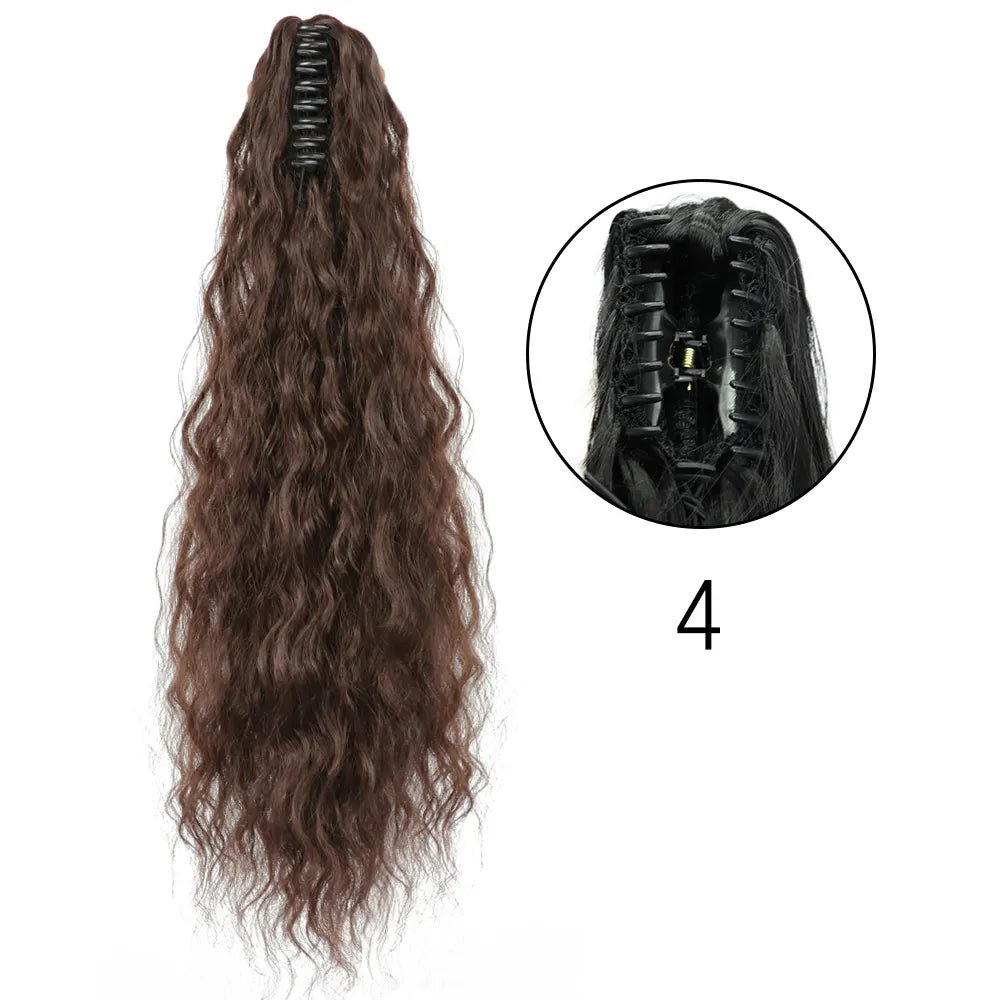 Synthetic Hair Wavy Claw Clip In Hair Extension - HairNjoy