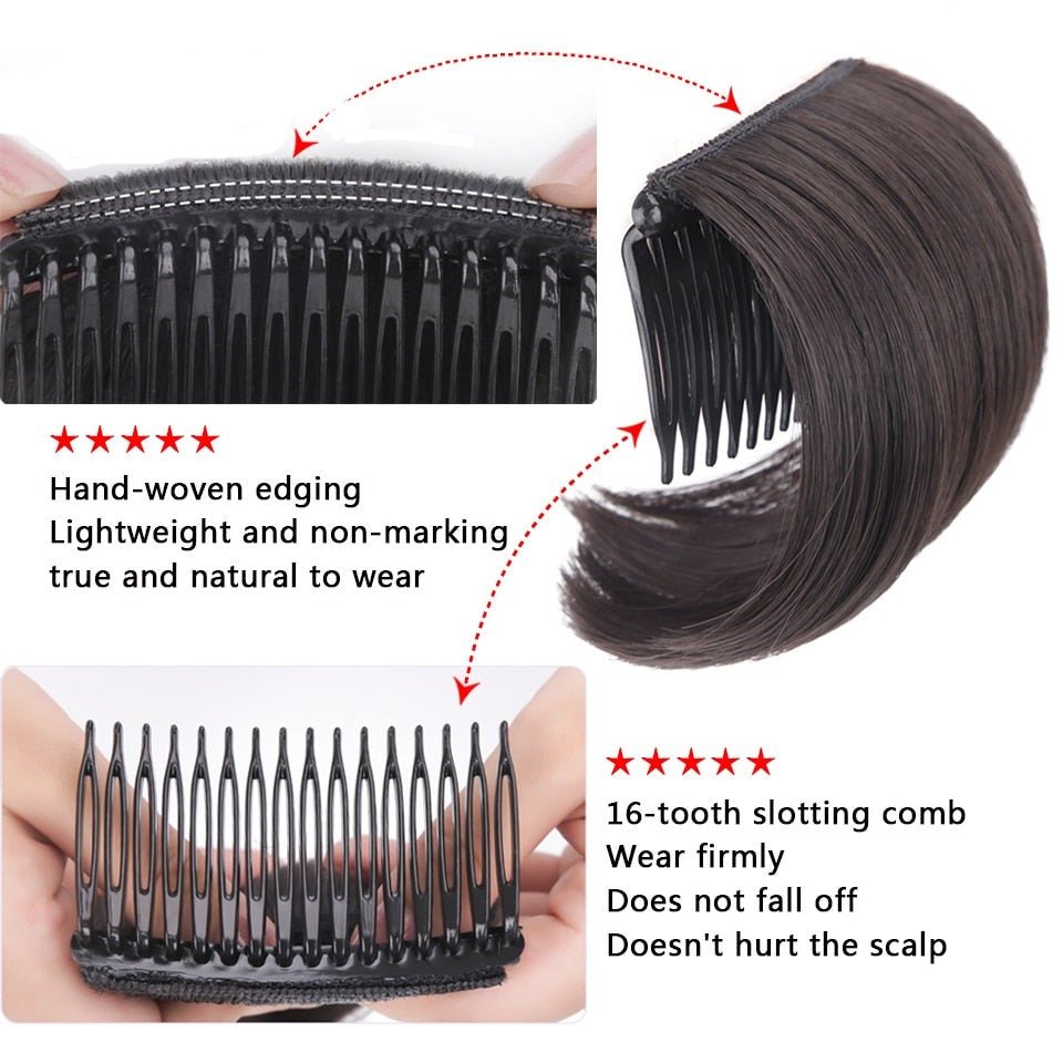 Synthetic Invisible Pad High Straight Volume Hair Up Comb - HairNjoy