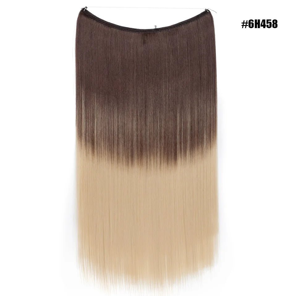 Synthetic Invisible Wire Hairpieces Hair Extension - HairNjoy
