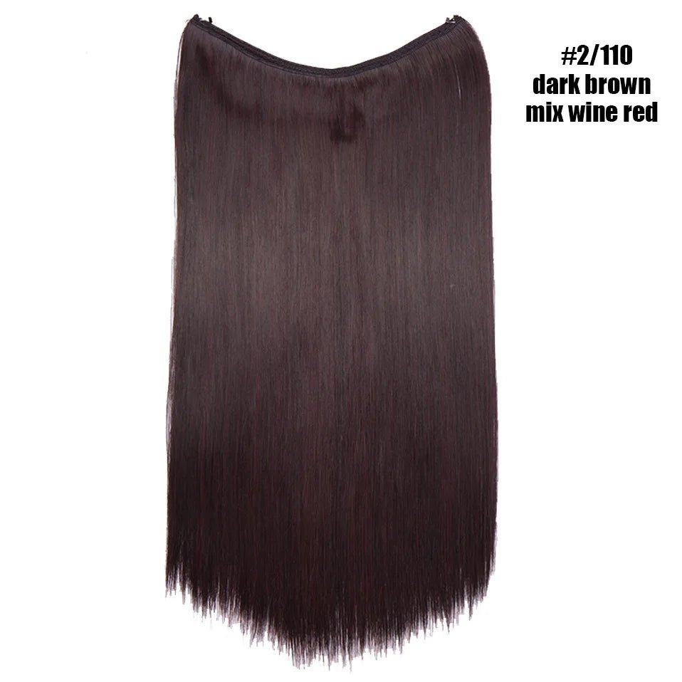Synthetic Invisible Wire Hairpieces Hair Extension - HairNjoy