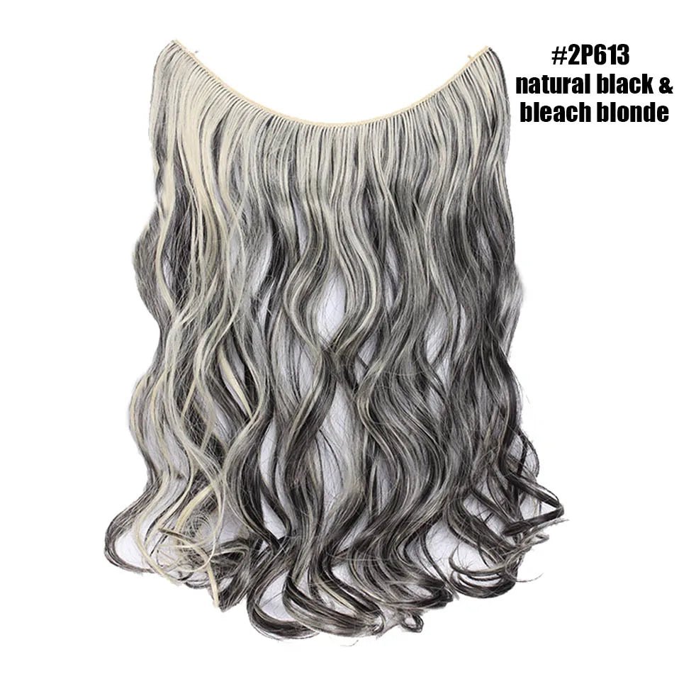 Synthetic Invisible Wire Hairpieces Hair Extension - HairNjoy