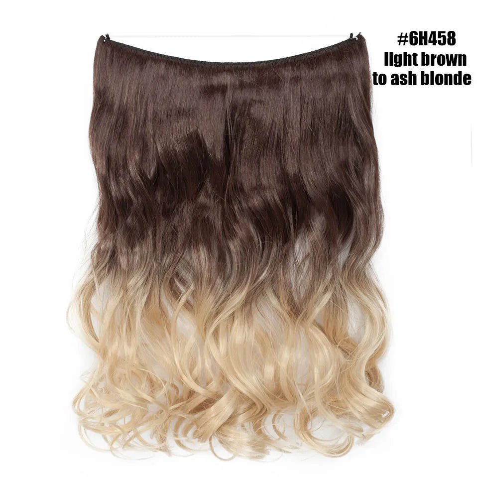 Synthetic Invisible Wire Hairpieces Hair Extension - HairNjoy
