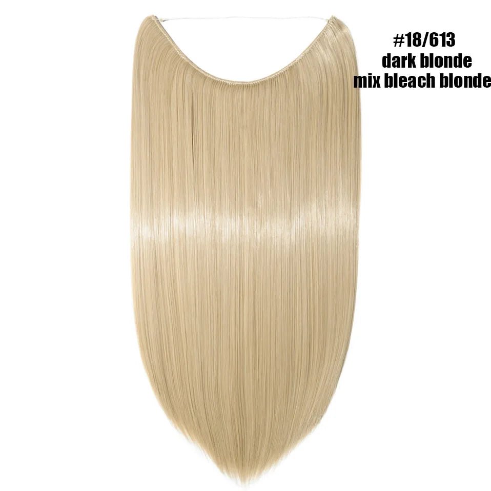 Synthetic Invisible Wire Hairpieces Hair Extension - HairNjoy