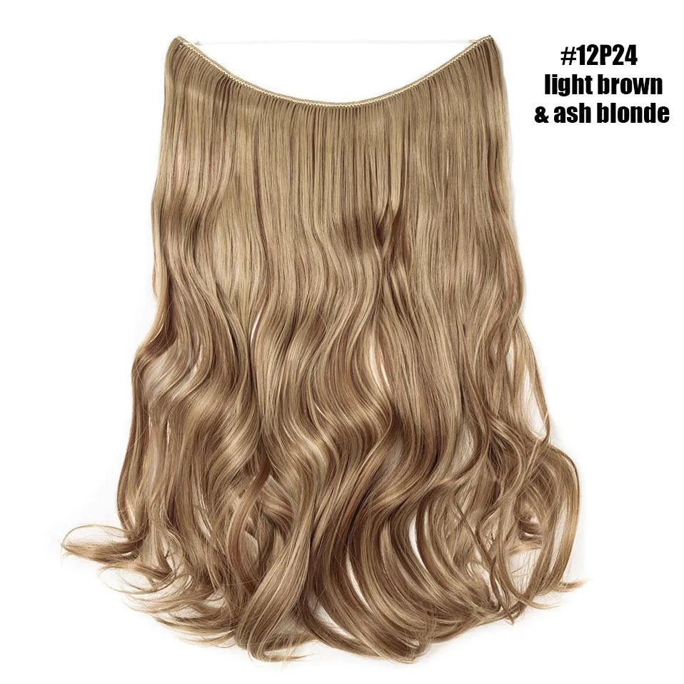 Synthetic Invisible Wire Hairpieces Hair Extension - HairNjoy