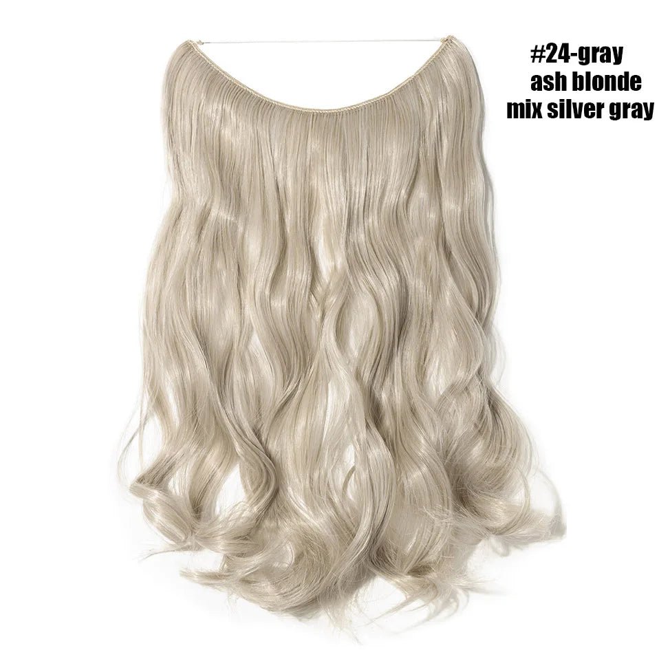 Synthetic Invisible Wire Hairpieces Hair Extension - HairNjoy