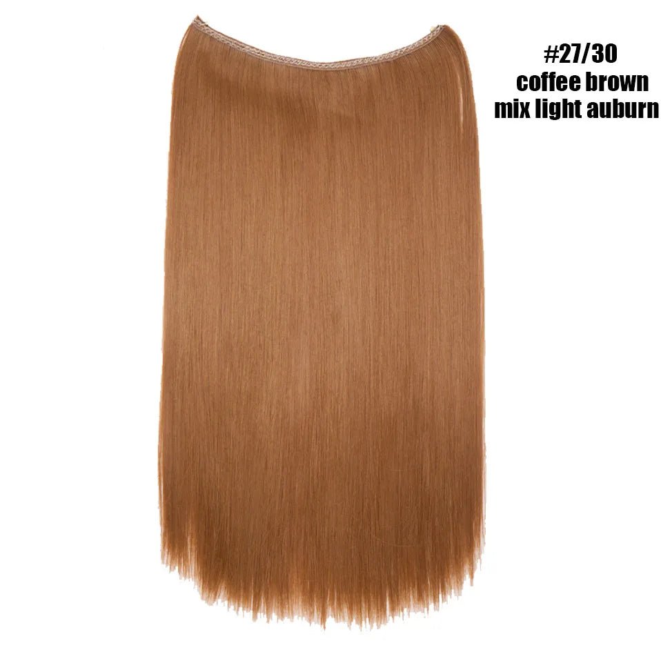 Synthetic Invisible Wire Hairpieces Hair Extension - HairNjoy