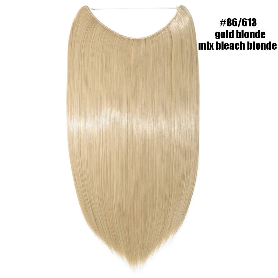 Synthetic Invisible Wire Hairpieces Hair Extension - HairNjoy
