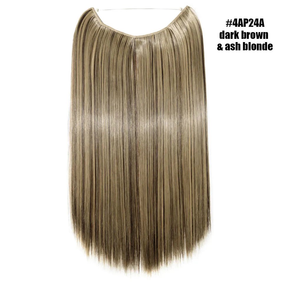 Synthetic Invisible Wire Hairpieces Hair Extension - HairNjoy