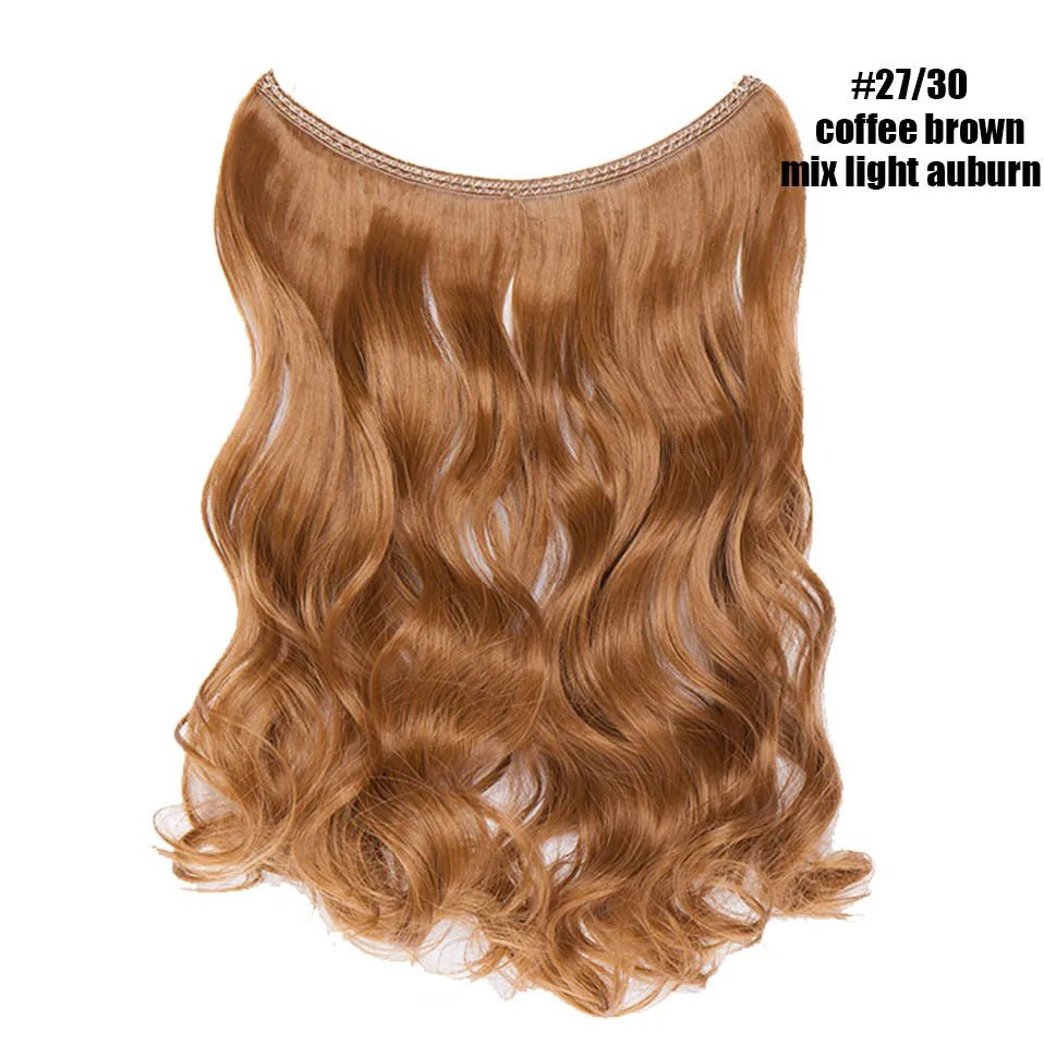 Synthetic Invisible Wire Hairpieces Hair Extension - HairNjoy