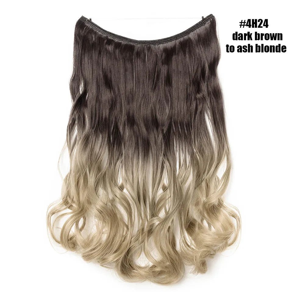 Synthetic Invisible Wire Hairpieces Hair Extension - HairNjoy