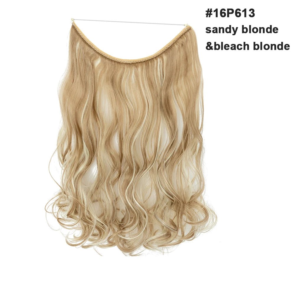 Synthetic Invisible Wire Hairpieces Hair Extension - HairNjoy