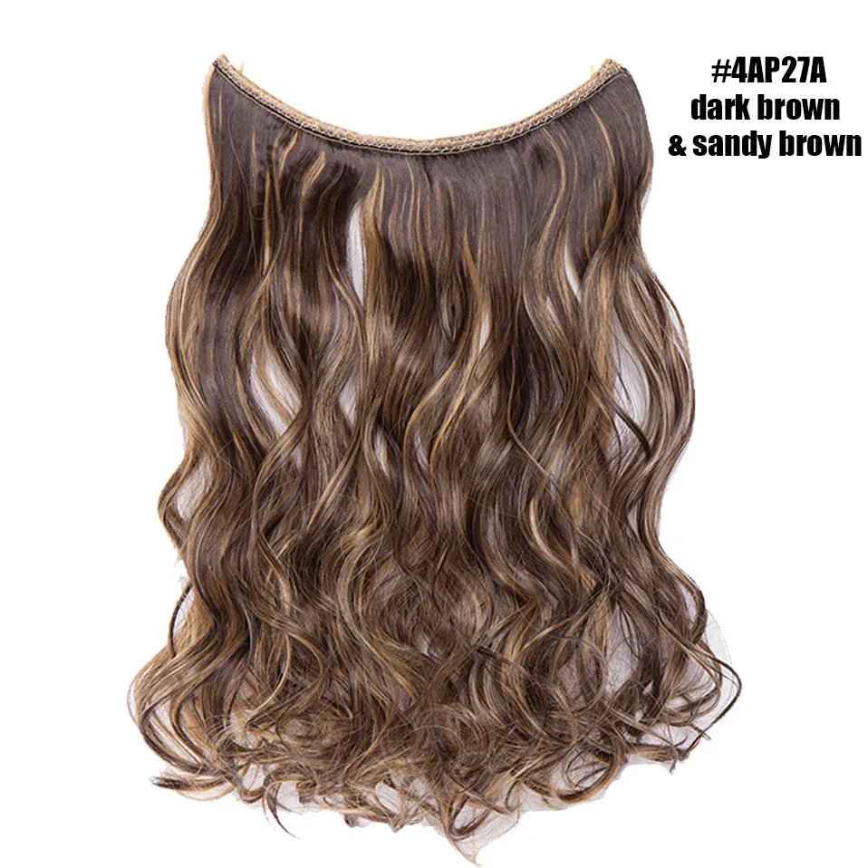 Synthetic Invisible Wire Hairpieces Hair Extension - HairNjoy