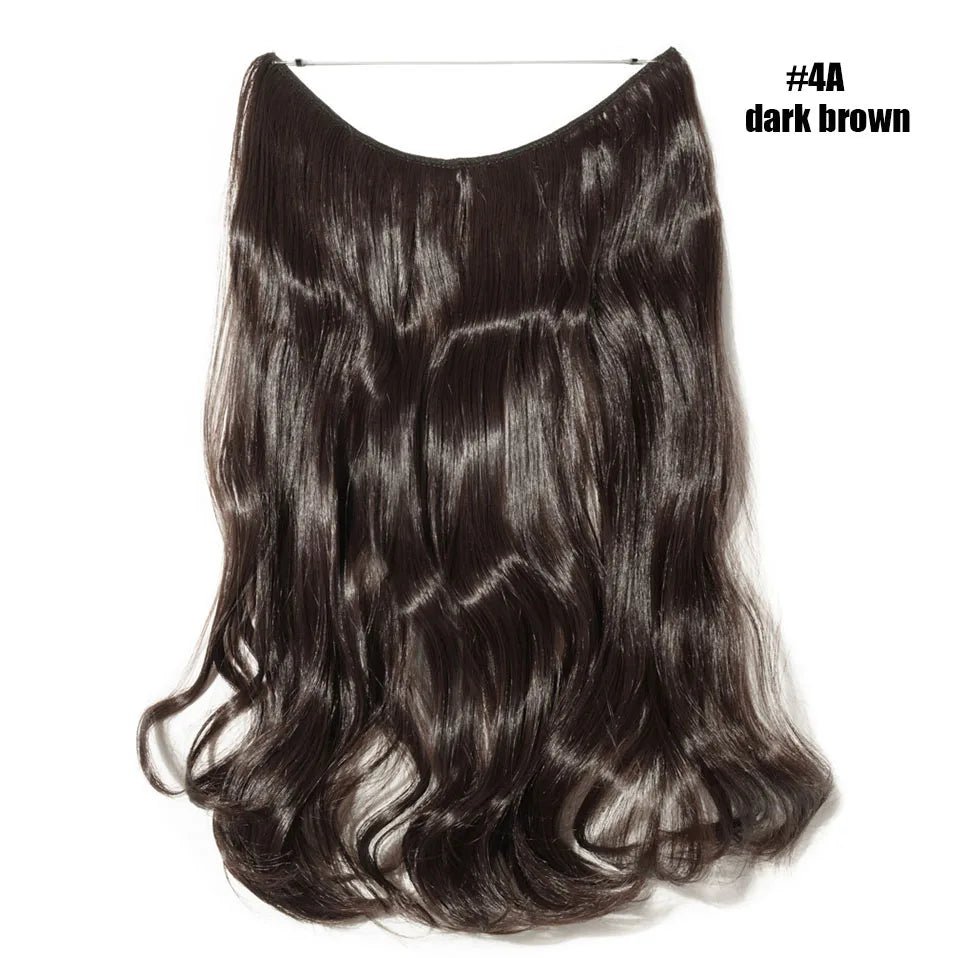 Synthetic Invisible Wire Hairpieces Hair Extension - HairNjoy
