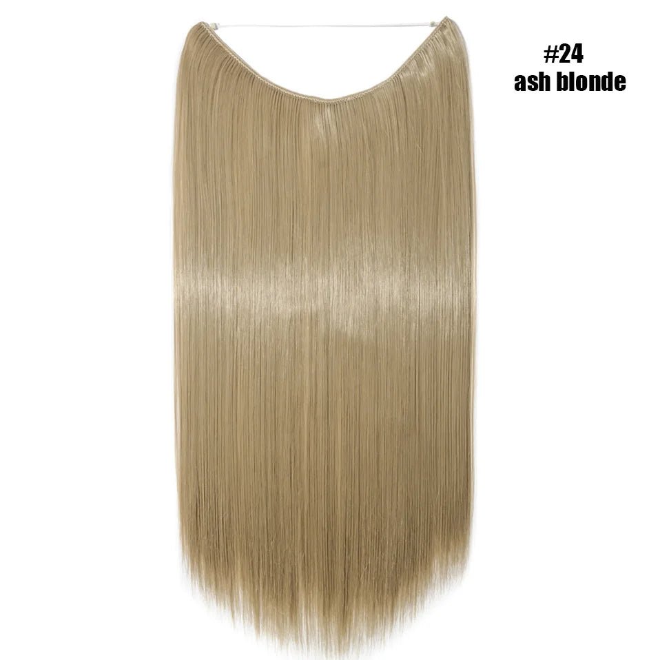 Synthetic Invisible Wire Hairpieces Hair Extension - HairNjoy