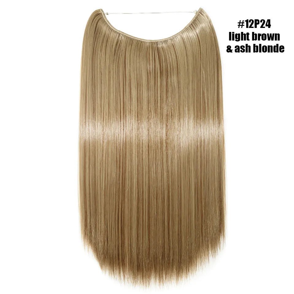 Synthetic Invisible Wire Hairpieces Hair Extension - HairNjoy