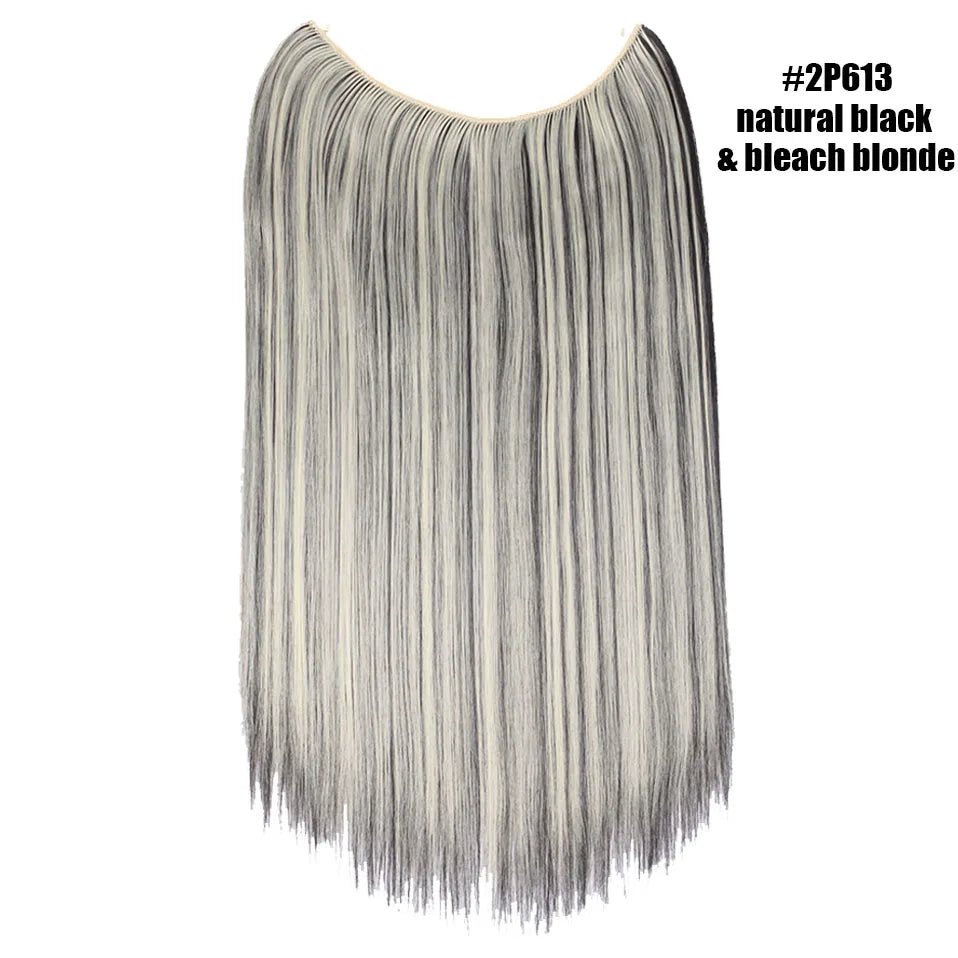 Synthetic Invisible Wire Hairpieces Hair Extension - HairNjoy