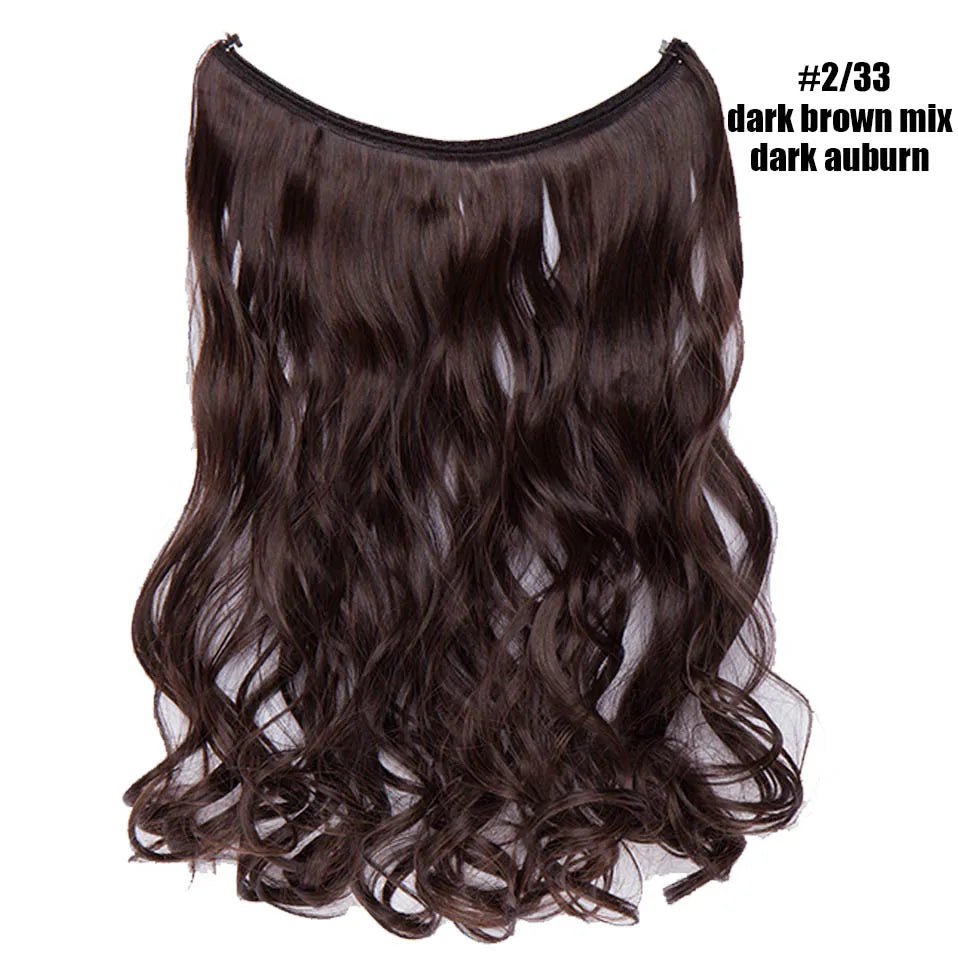 Synthetic Invisible Wire Hairpieces Hair Extension - HairNjoy