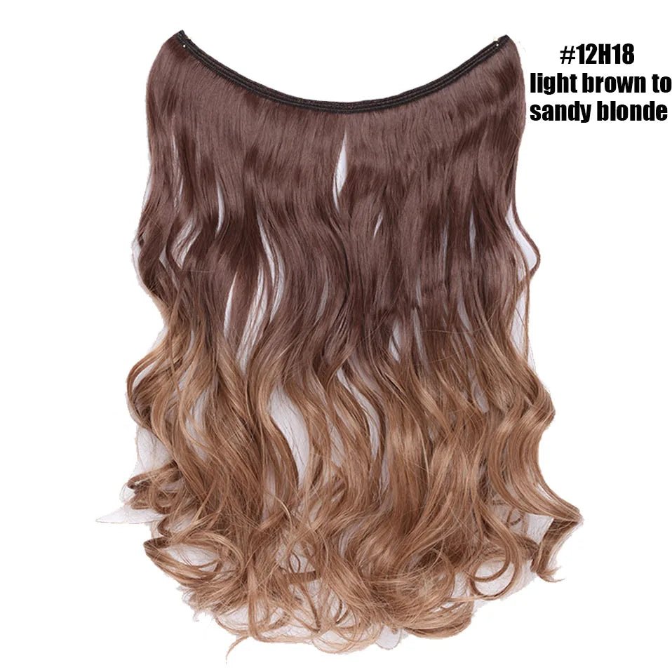 Synthetic Invisible Wire Hairpieces Hair Extension - HairNjoy