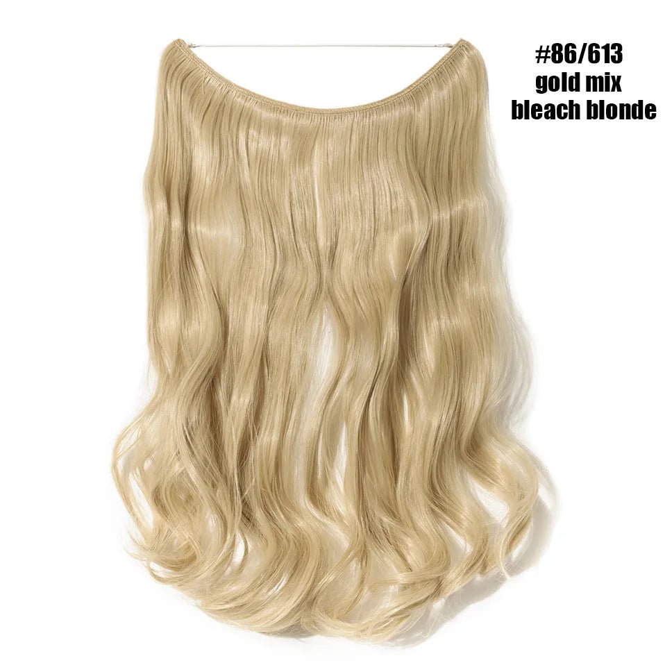 Synthetic Invisible Wire Hairpieces Hair Extension - HairNjoy