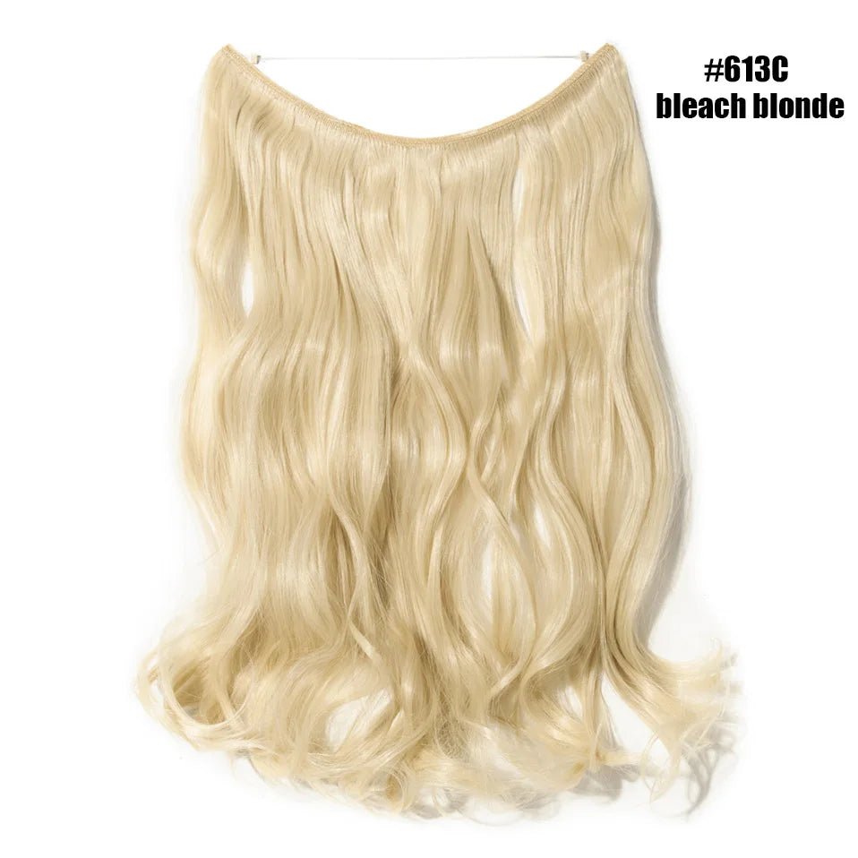 Synthetic Invisible Wire Hairpieces Hair Extension - HairNjoy