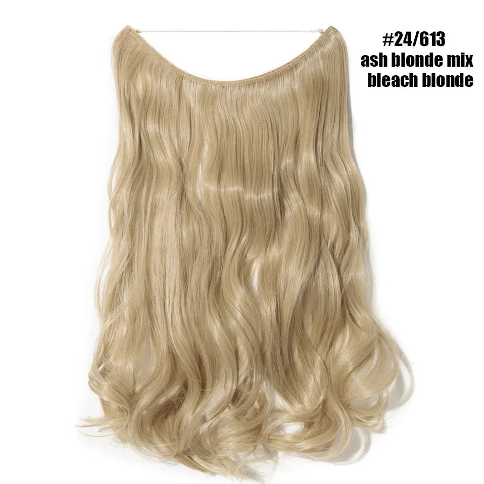 Synthetic Invisible Wire Hairpieces Hair Extension - HairNjoy
