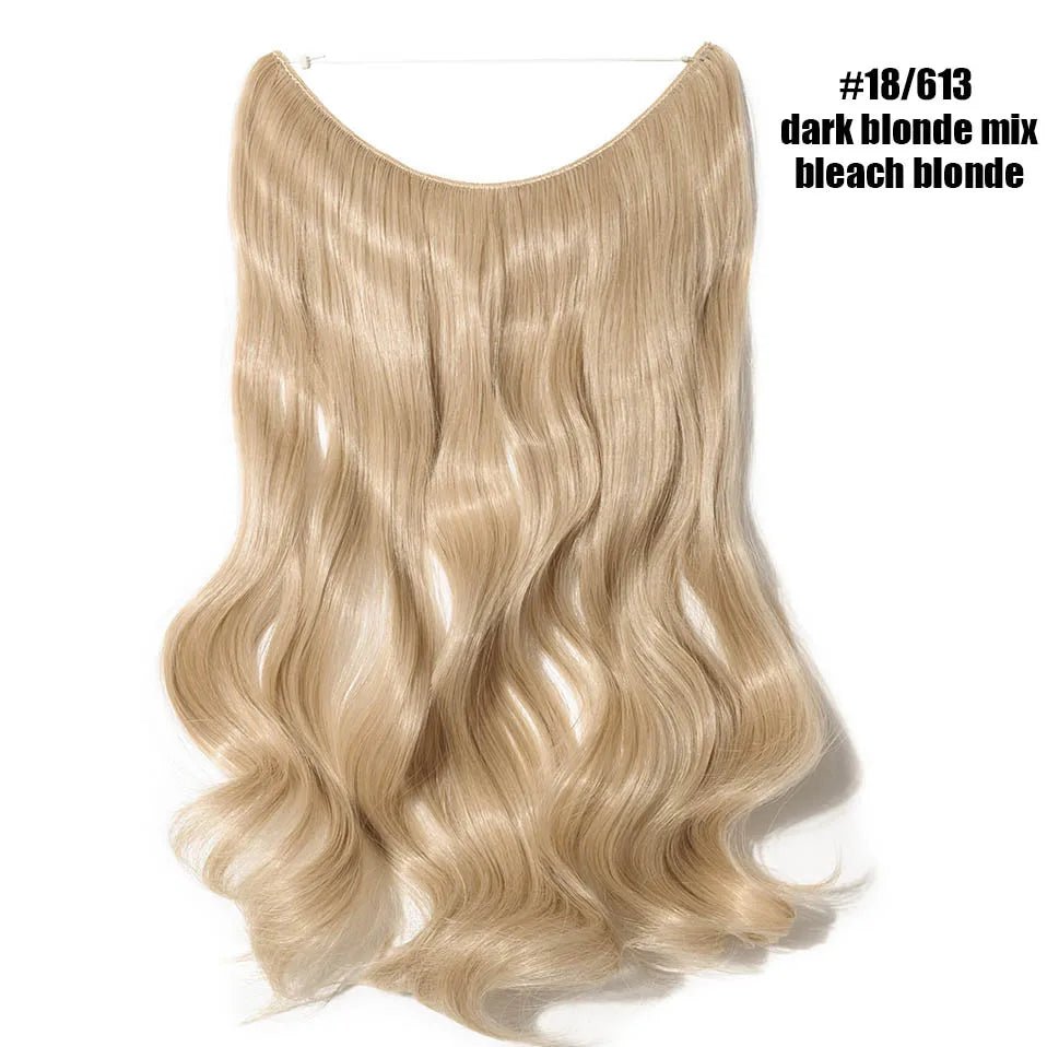 Synthetic Invisible Wire Hairpieces Hair Extension - HairNjoy