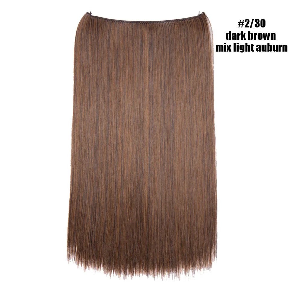 Synthetic Invisible Wire Hairpieces Hair Extension - HairNjoy