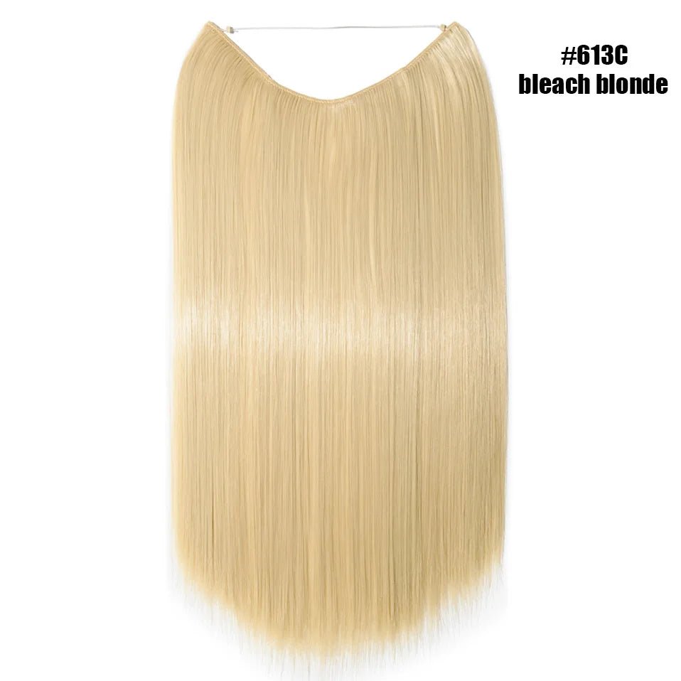 Synthetic Invisible Wire Hairpieces Hair Extension - HairNjoy
