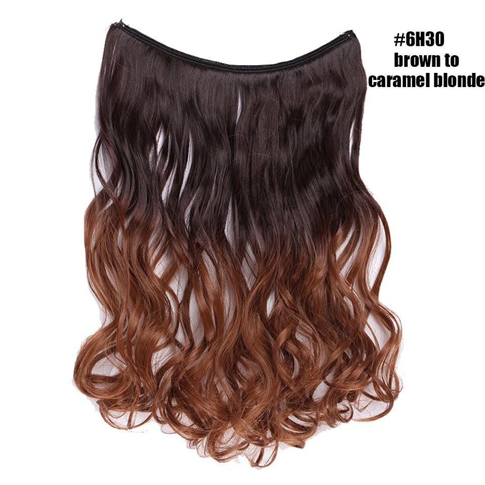 Synthetic Invisible Wire Hairpieces Hair Extension - HairNjoy