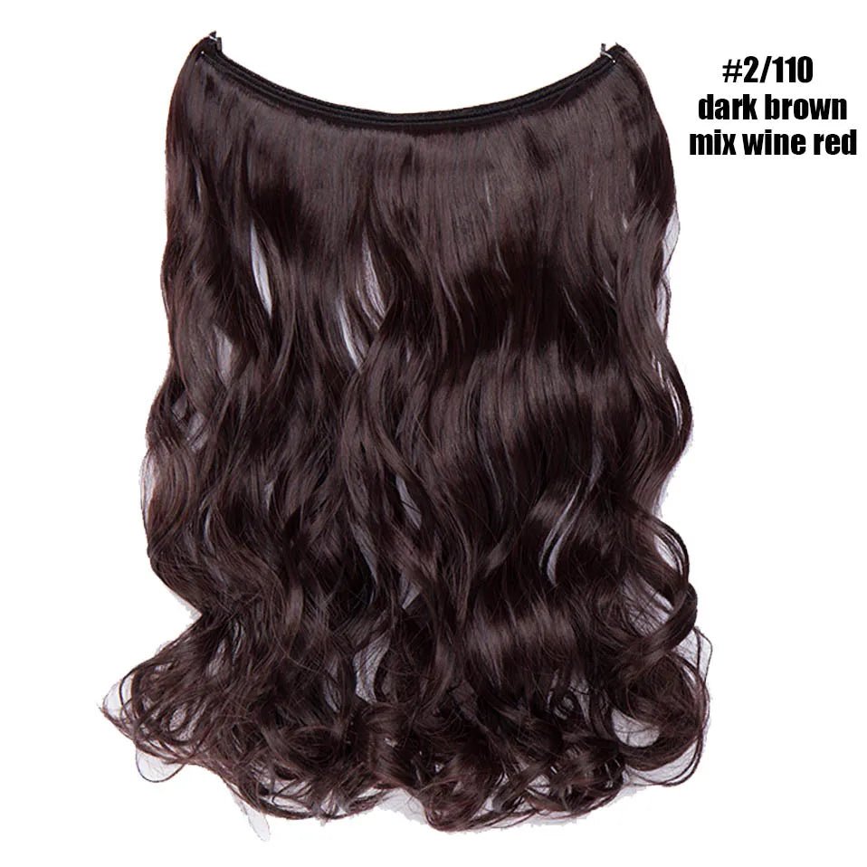 Synthetic Invisible Wire Hairpieces Hair Extension - HairNjoy