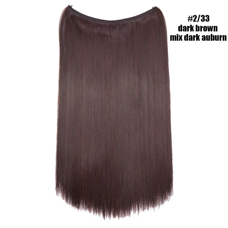 Synthetic Invisible Wire Hairpieces Hair Extension - HairNjoy